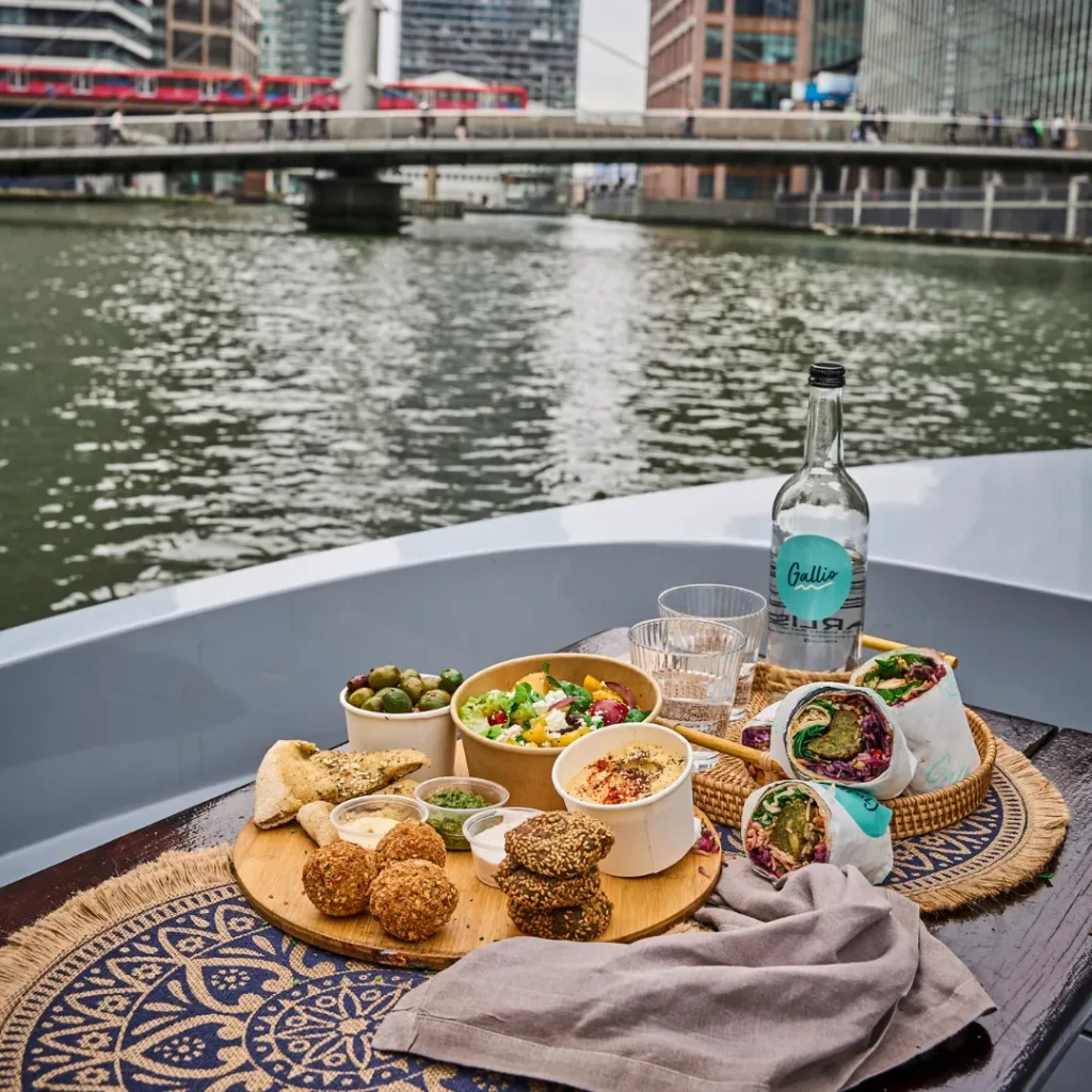 GoBoat Canary Wharf London Summer Mediterranean Picnic