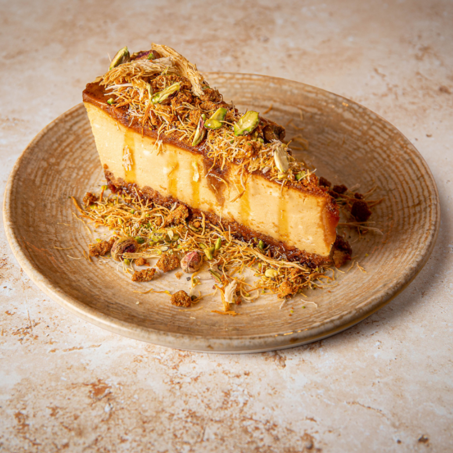 Gallio Mediterranean Restaurant London Caramel Cheesecake Baklava Biscoff