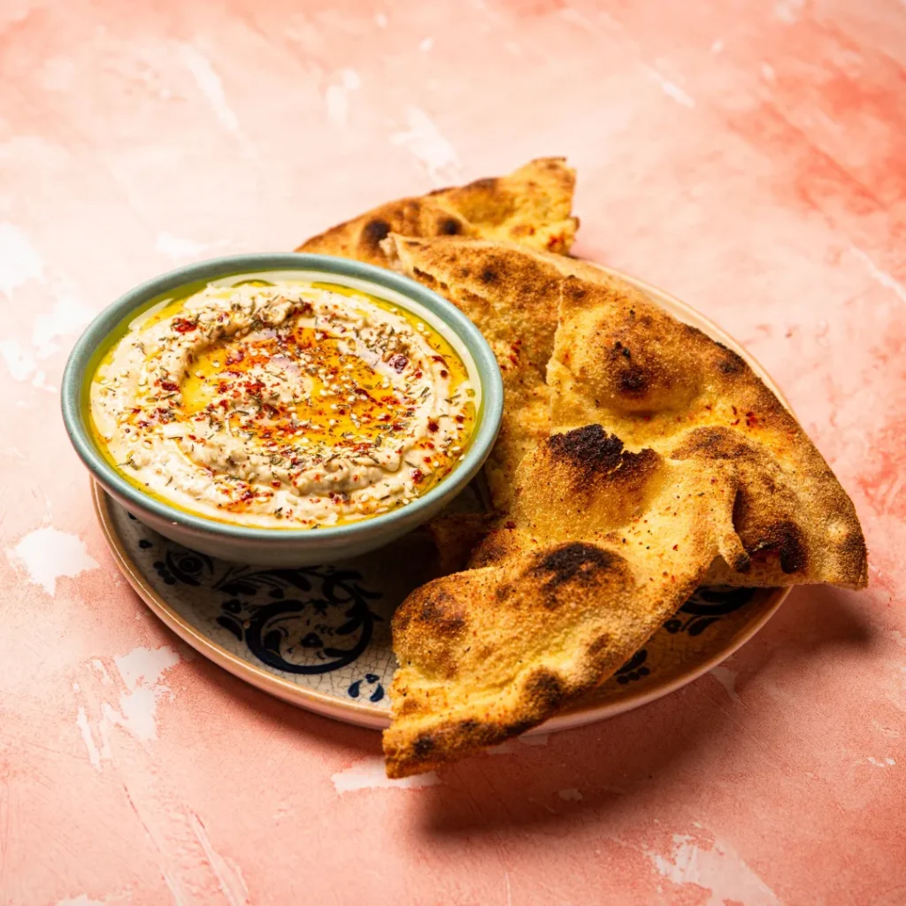 Roasted Garlic Hummus Gallio Mediterranean Restaurant London