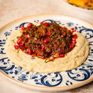 Spiced Lamb Hummus Gallio Mediterranean Restaurant London