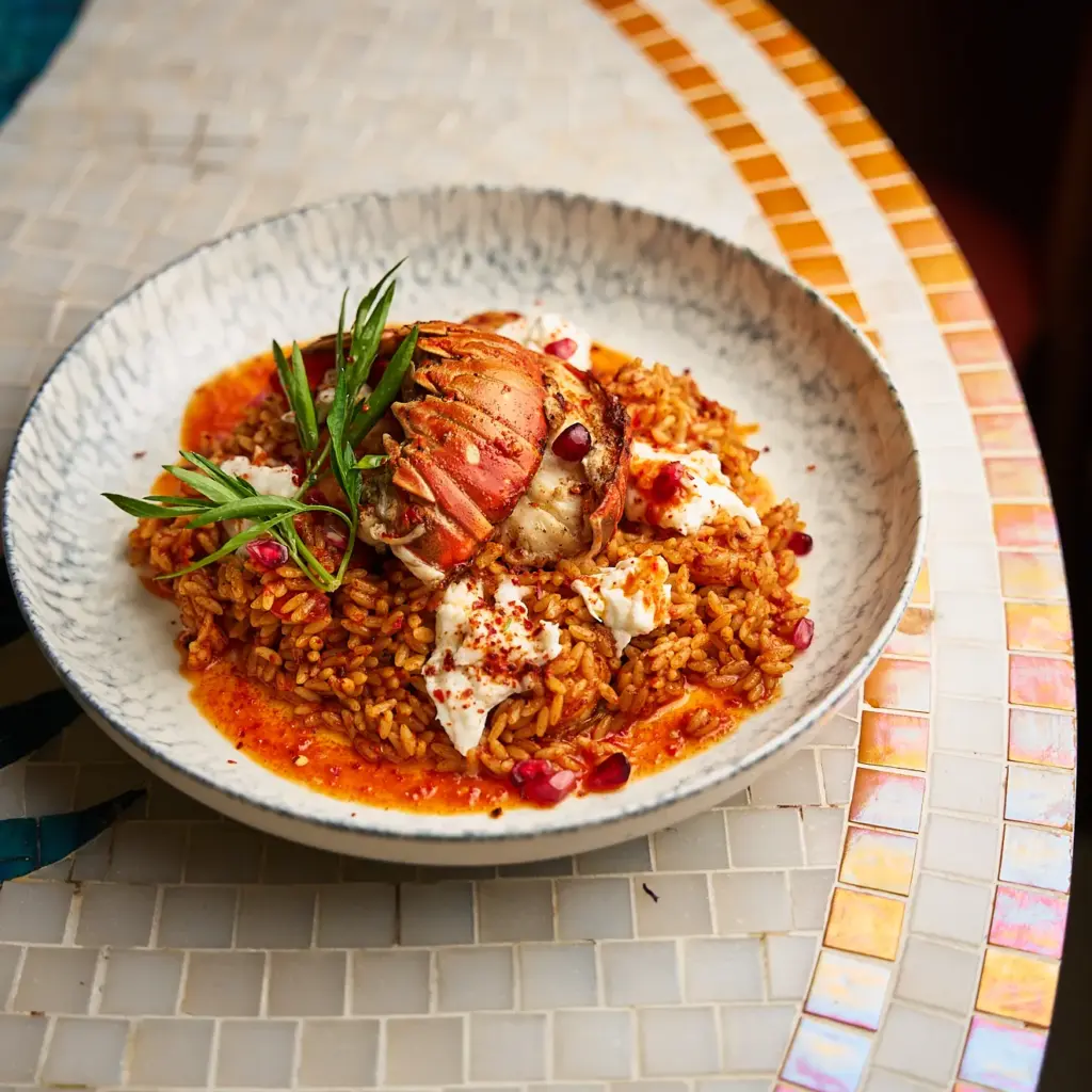 Gallio Lobster Tail Saganaki